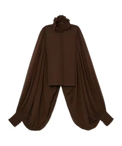 Loro Piana Brace Blouse In Brown