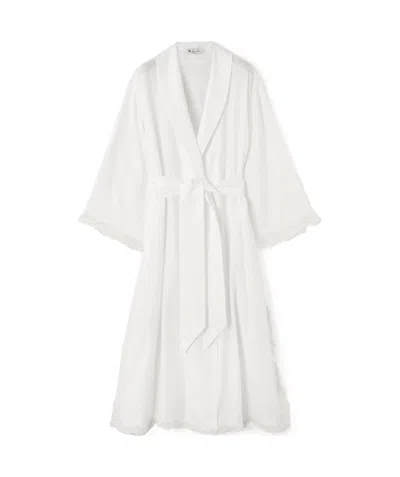 Loro Piana Braxton Trench Coat In White