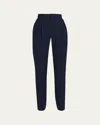 Loro Piana Breeze Wool Straight-leg Trousers In Black