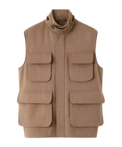 Loro Piana Brewer Vest In Brown