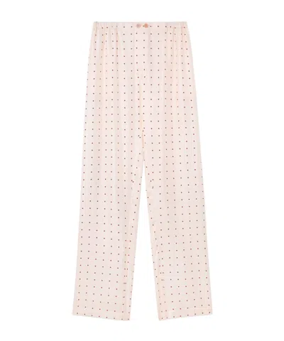 Loro Piana Britton Trousers In Mist Rose/deep Red