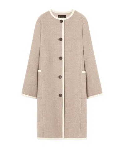 Loro Piana Brock Coat In Brown