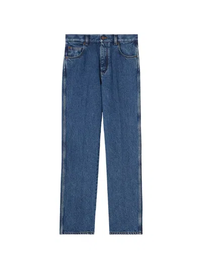 Loro Piana Brooke Denim Straight-leg Ankle Trousers In Blue