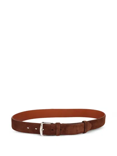Pre-owned Loro Piana Brown Leather Belt