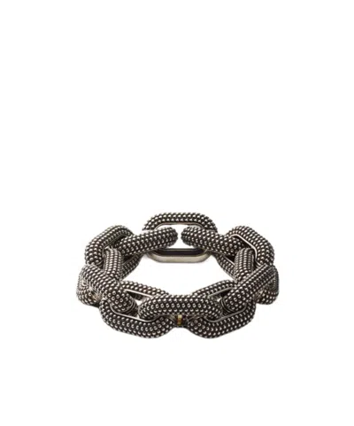 Loro Piana Bubble Chain Bracelet In Black