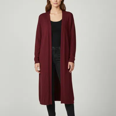 Pre-owned Loro Piana Burgundy Cashmere Long Cardigan L