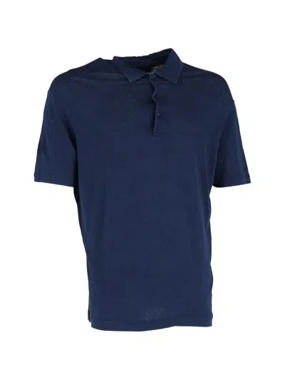 Pre-owned Loro Piana Button-fastening Polo Shirt In Blue