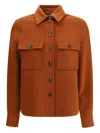Loro Piana Button-front Patch-pocket Shirt Jacket In Brown