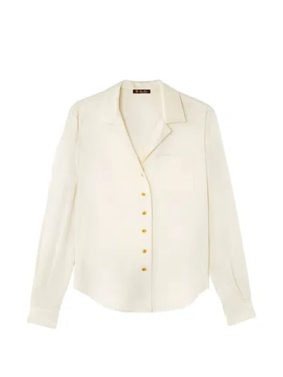 Loro Piana Button Ketty Shirt In Neutral