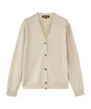Loro Piana Button Long-sleeved Knitted Cardigan In Natural Color Mixing