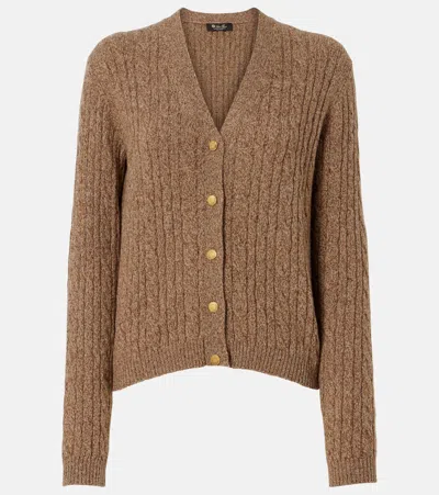 LORO PIANA CABLE-KNIT CASHMERE CARDIGAN