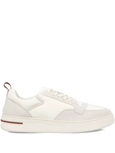 LORO PIANA CALFSKIN PANELLED SNEAKERS