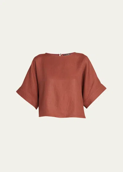 Loro Piana Morey Kimono Sleeve Blouse In Multi