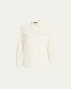 Loro Piana Cam Yelena Okayama Chambray Button-down Shirt In Rice Milk