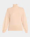 Loro Piana Camino Cashmere-silk Turtleneck Sweater In Neutral