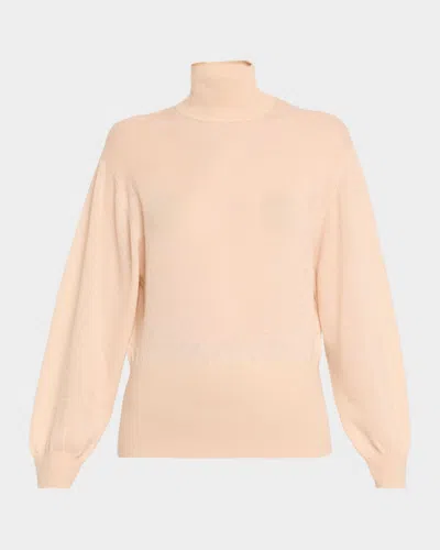 LORO PIANA CAMINO CASHMERE-SILK TURTLENECK SWEATER