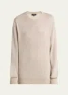 Loro Piana Camino Gg14 Cashmere Silk Sweater In D844 Seed