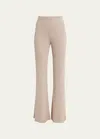 Loro Piana Camino Ribbed Cashmere-silk Trousers In D844 Seed
