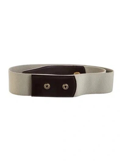 Pre-owned Loro Piana Canvas Belt In Neutral