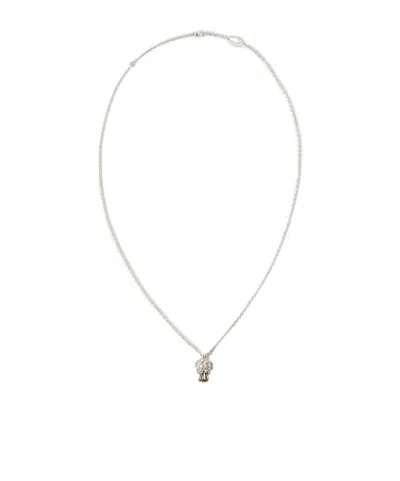 Loro Piana Cardo Chain Necklace In Ancient Silver