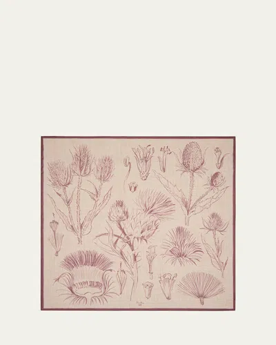 Loro Piana Cardo Melange Cashmere Foulard Scarf