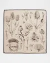 Loro Piana Cardo Melange Cashmere Foulard Scarf In Neutral