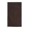 Loro Piana Textured Cardo Cashmere-silk Stole In Black Coffee