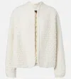 Loro Piana Careno Silk, Cotton, Cashmere And Wool-blend Bouclé Jacket In White
