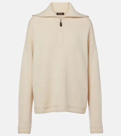 Loro Piana Carezza Cashmere Polo Sweater In Pink