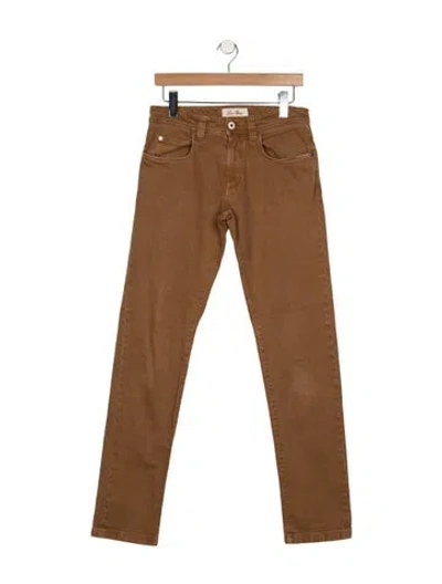 Pre-owned Loro Piana Cargo Straight-leg Jeans In Brown