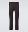 Loro Piana Carlo Cotton-blend Chinos In Brown