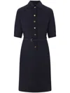 Loro Piana Short Sleeve Dress In Blue