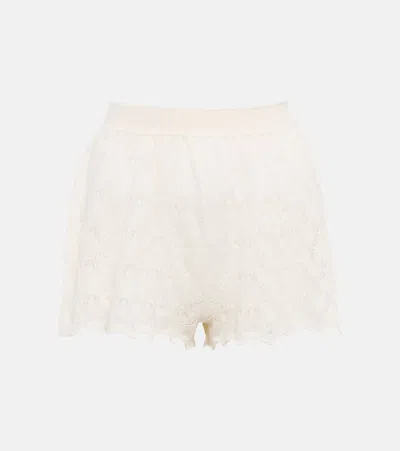Loro Piana Cashmere And Silk Shorts In Nougat