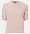 Loro Piana Cashmere And Silk Sweater In Silver