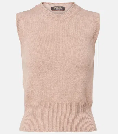 Loro Piana Cashmere And Silk Sweater Vest In Neutral