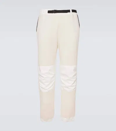 Loro Piana Cashmere And Technical Sweatpants In White