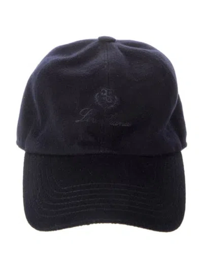 Pre-owned Loro Piana Cashmere Baseball Cap In Blue