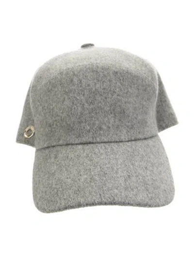 Pre-owned Loro Piana Cashmere Baseball Cap In Grey