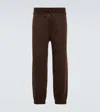 Loro Piana Cashmere Sweatpants In Ebony Melange/giandu