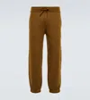 Loro Piana Cashmere Sweatpants In Gianduja/ebony Melange