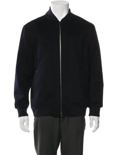 Pre-owned Loro Piana Cashmere Bomber Jacket In Black