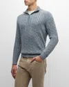 Loro Piana Cashmere Cable-knit Sweater In J1qo Ivory Lace-star