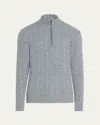 Loro Piana Cashmere Cable-knit Sweater In J1qo Ivory Lace-star