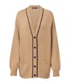 Loro Piana Cashmere Cardigan In Brown