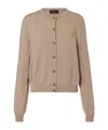 Loro Piana Cashmere Cardigan In Brown
