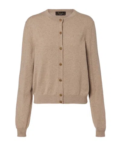 Loro Piana Cashmere Cardigan In Brown
