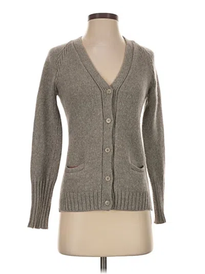 Pre-owned Loro Piana Cashmere Cardigan Sweater In Gray