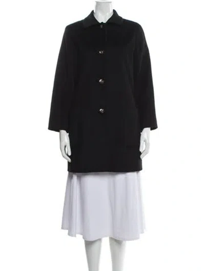 Pre-owned Loro Piana Cashmere Coat In Black