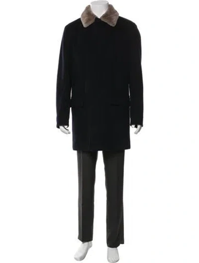 Pre-owned Loro Piana Cashmere Coat In Black