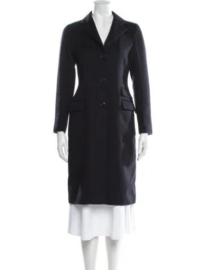 Pre-owned Loro Piana Cashmere Coat In Blue